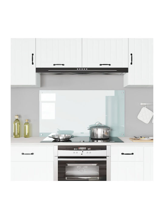 vidaXL Rectangular Kitchen Countertop Made of Glass in White Color 110x60x0.6cm 42001288