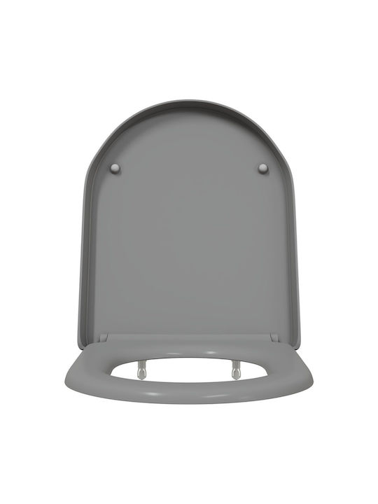 vidaXL Plastic Soft Close Toilet Seat Gray 36cm
