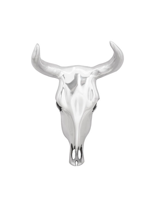 vidaXL Wall Decor Silver Made of Metal 53x13x34cm