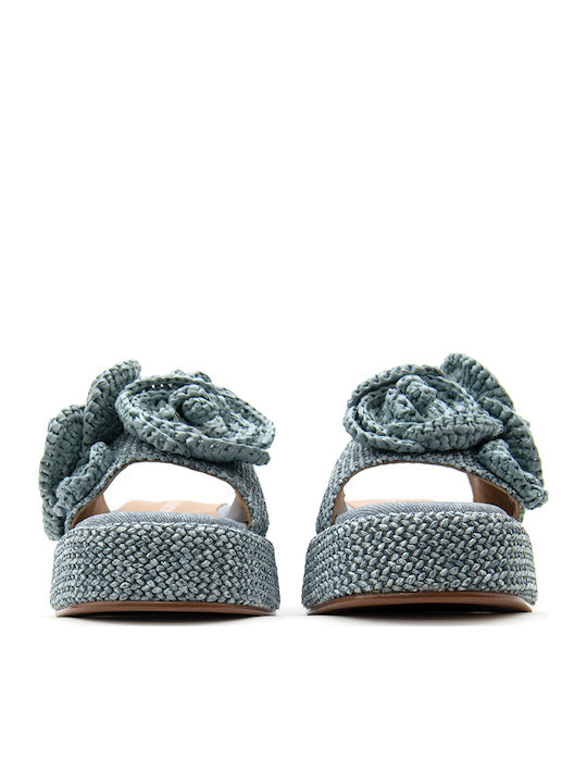 Γυναικεία Σανδάλια Flatforms Γαλάζιο