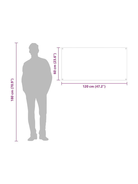 vidaXL Rectangular Kitchen Countertop Made of Glass Dark Gray 120x60x0.6cm 42001315
