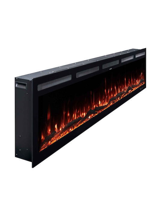 Hitense Wandmontiert Elektrischer Kamin 1600W 182.8x12.7cm Gray