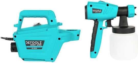 Pistol de vopsit electric Detoolz Dz-se250 800 W 1000 ml/min Vâscozitate maximă 120 DIN Albastru