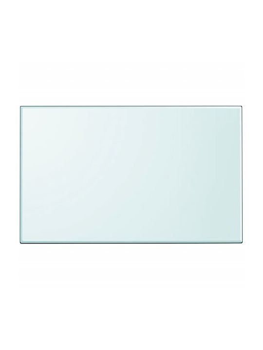 vidaXL Rectangular Table Surface made of Glass in Transparent Color 100x62cm 243633 1pcs