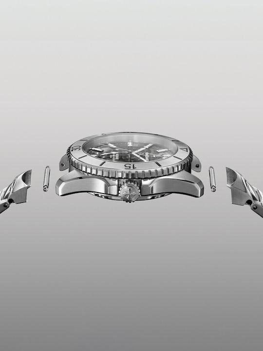 Venezianico Herrenuhr Automatisch mit Silber Metallarmband