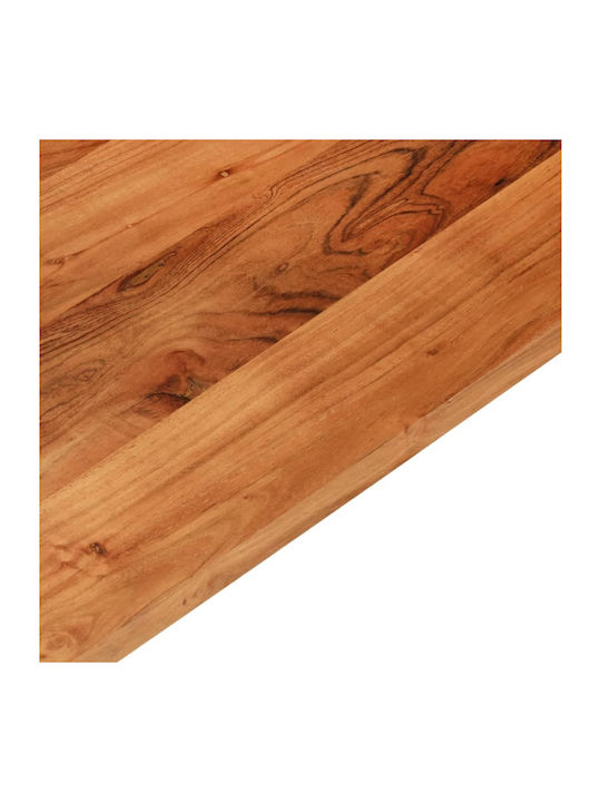 vidaXL Square Table Surface made of Solid Wood Brown 70x70x3.8cm 370997 1pcs