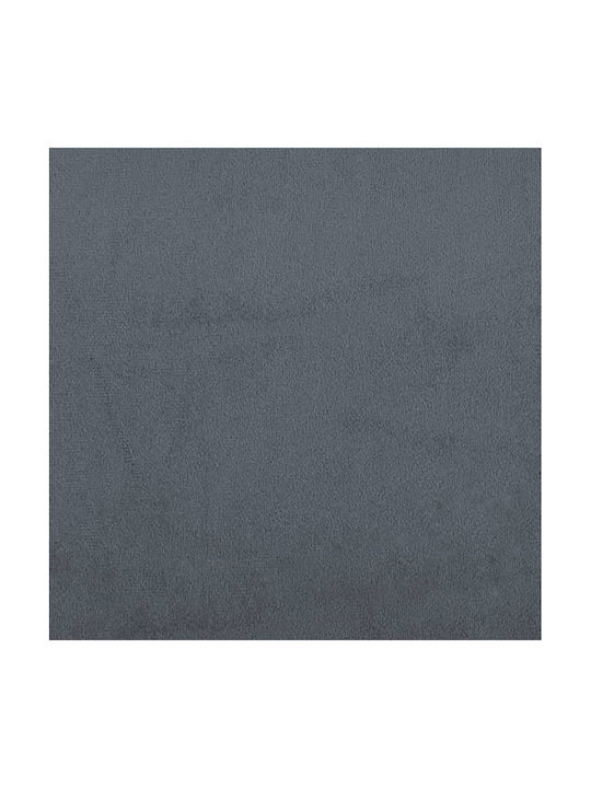 Velvet Upholstered Footstool Dark Gray 77x55x31 cm