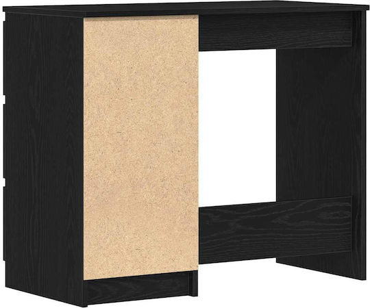 Γραφείο Ξύλινο Μαύρο 90x45x76εκ.