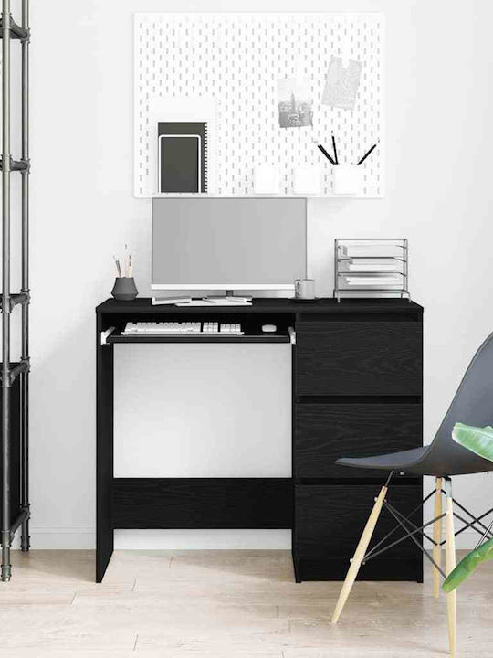 Desk Wooden Black 90x45x76cm