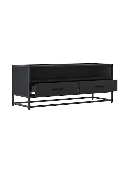 Stand TV Metalic Negru L100xA34.5xÎ40cm