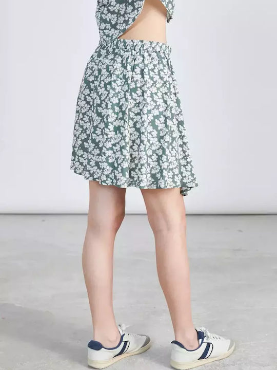 Mini Φούστα Floral Green