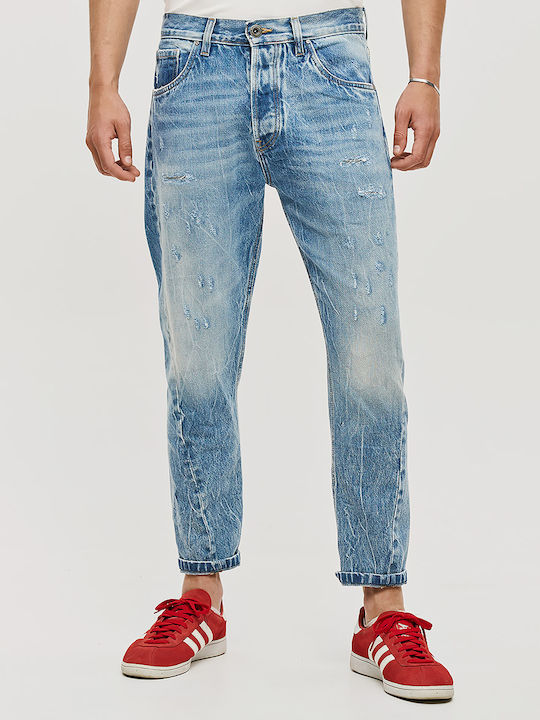 Men's Jeans Pants with Loose Fit Blue