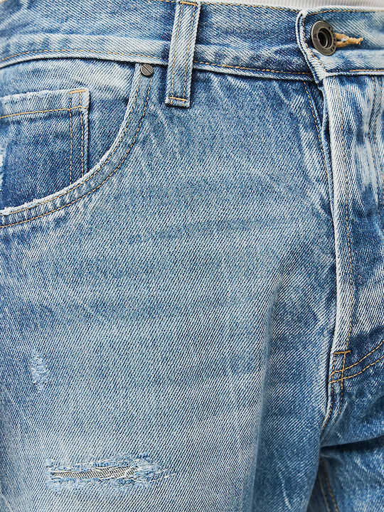 Men's Jeans Pants with Loose Fit Blue