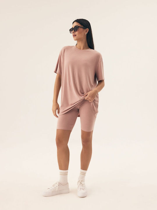 Henderson Sommer Damen Pyjama-Set Rosa
