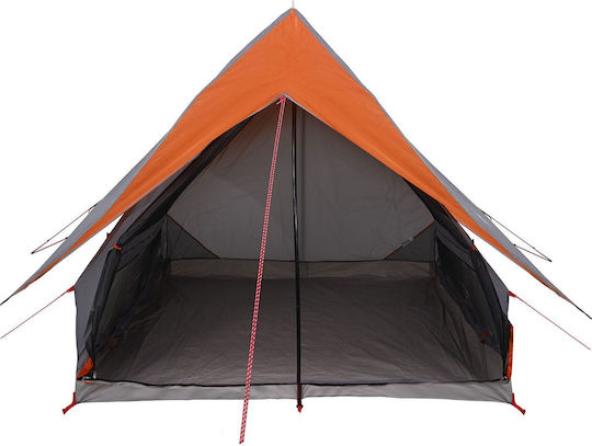 vidaXL Summer Camping Tent Grey for 3 People 315x286x184cm