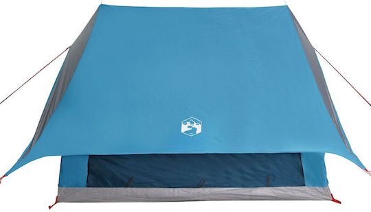 vidaXL Καλοκαιρινή Σκηνή Camping Μπλε για 5 Άτομα 315x286x185εκ.