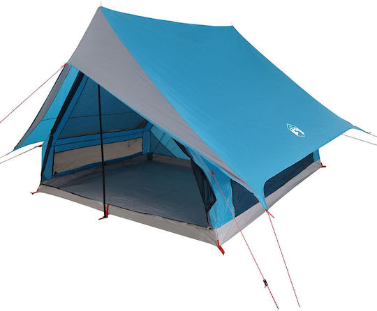 vidaXL Καλοκαιρινή Σκηνή Camping Μπλε για 5 Άτομα 315x286x185εκ.