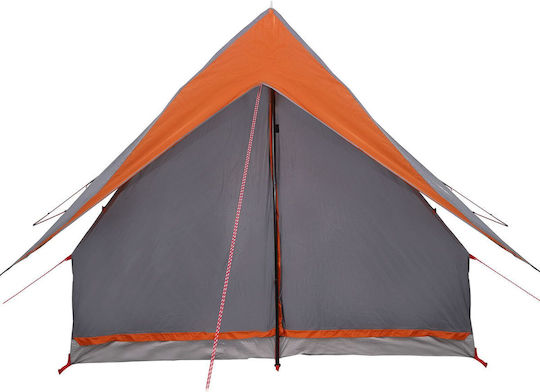vidaXL Summer Camping Tent Grey for 3 People 315x286x184cm