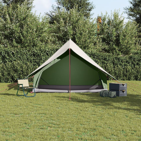 vidaXL Καλοκαιρινή Σκηνή Camping Πράσινη για 5 Άτομα 315x286x185εκ.