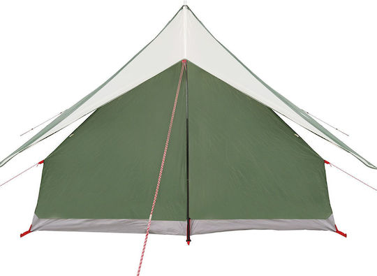 vidaXL Καλοκαιρινή Σκηνή Camping Πράσινη για 7 Άτομα 315x286x200εκ.