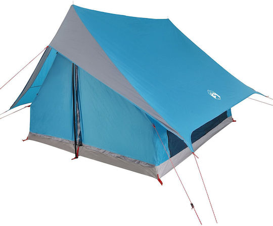 vidaXL Καλοκαιρινή Σκηνή Camping Μπλε για 5 Άτομα 315x286x185εκ.