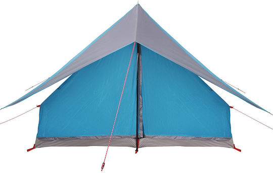 vidaXL Καλοκαιρινή Σκηνή Camping Μπλε για 5 Άτομα 315x286x185εκ.