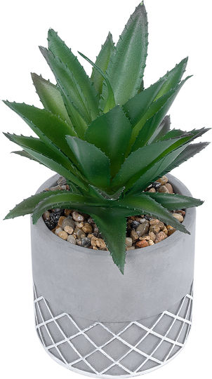 Globostar? Artificial Garden Succulent Aloe 21096 Decorative Plant Succulent Aloe H17cm