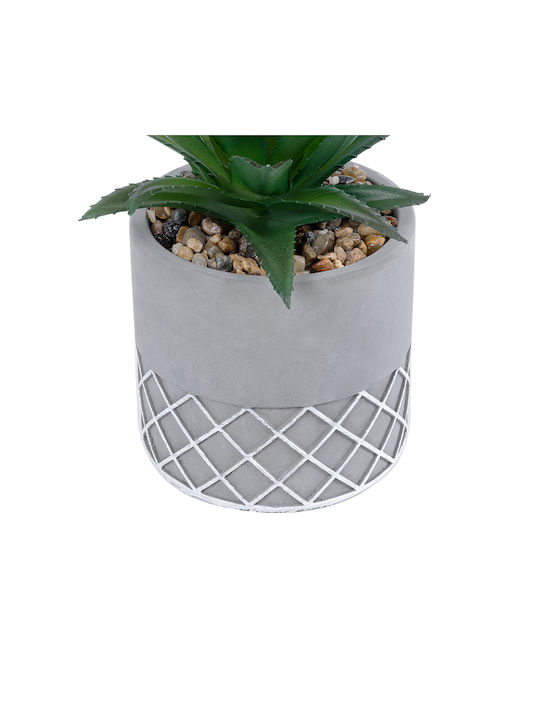 Globostar? Artificial Garden Succulent Aloe 21096 Decorative Plant Succulent Aloe H17cm