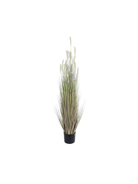 Globostar Künstlicher Garten Beige Lagurus 21102 Dekorative Pflanze Beige Lagurus H140cm