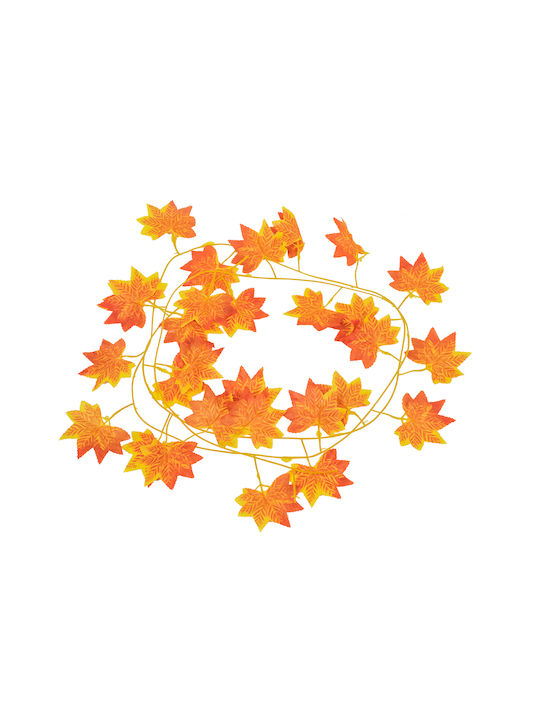Decorative Garland Maple Orange 220cm GloboStar