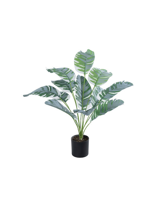Globostar? Plantă decorativă artificială Banană Zebra pentru grădină 20930 Banană Zebra H55cm