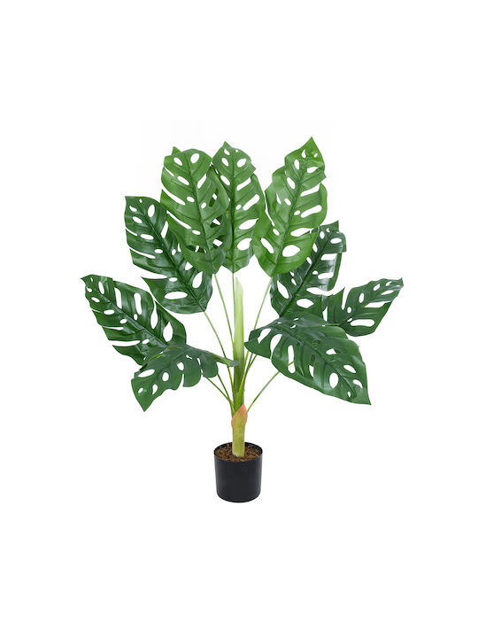 Globostar Artificial Garden Monstera 20924 Decorative Plant Monstera H90cm 20937