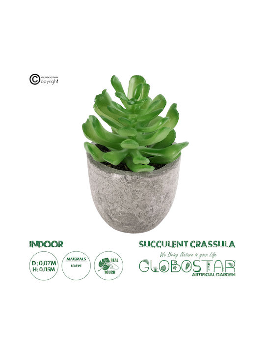 Globostar? Изкуствен градински суккулент Crassula 21014 Декоративна плътна суккулентна растения Υ11.5см
