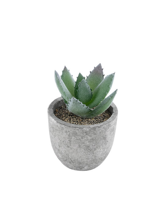 Globostar? Artificial Garden Succulent Aloe 21026 Decorative Thick Succulent Plant Aloe H10.5cm