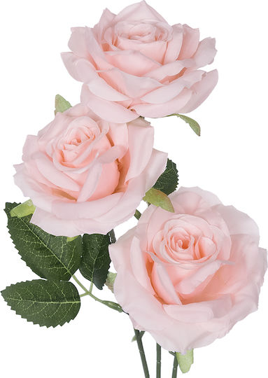 Dekorative künstliche Blume Rose Rosa 66cm GloboStar