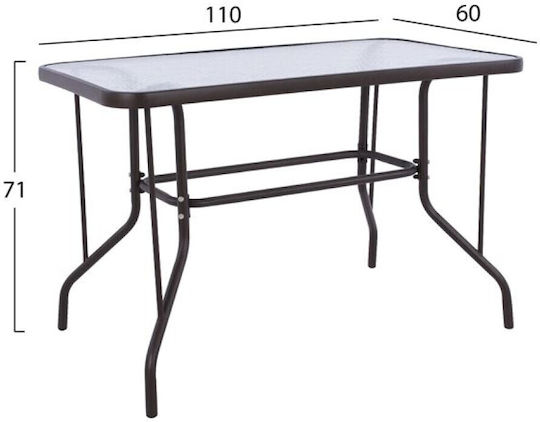 Set Dining de Exterior 5 Piese Maro