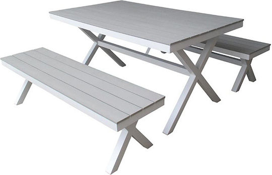 Set Sala De Mese Pentru Exterior Karmen 3 Piese Culoarea Producătorului