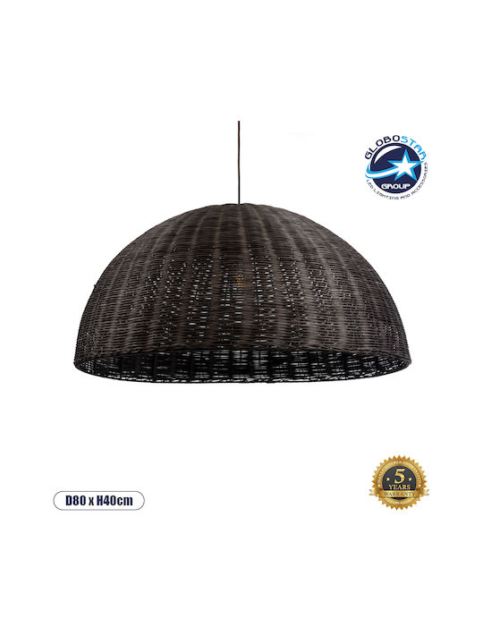 GloboStar Montana Hanging Ceiling Light Copper Boho Grid with E27 Socket 80x40x40cm
