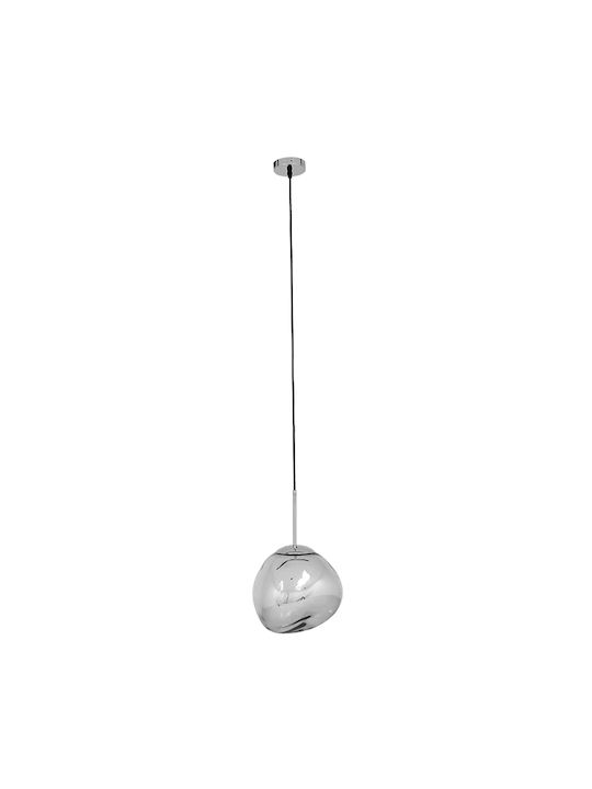 GloboStar Dixxon Pendant Light Silver with Socket E27 28x40cm