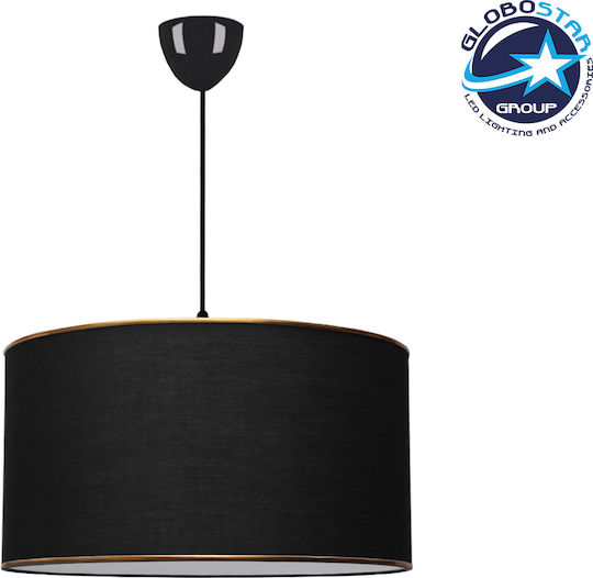 GloboStar Lofty Hängelampe Schwarz mit Fassung E27 38x38x70cm.