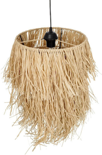 GloboStar Weg Pendant Light Beige Boho with Socket E27 30x30x90cm