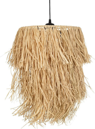 GloboStar Weg Pendant Light Beige Boho with Socket E27 30x30x90cm