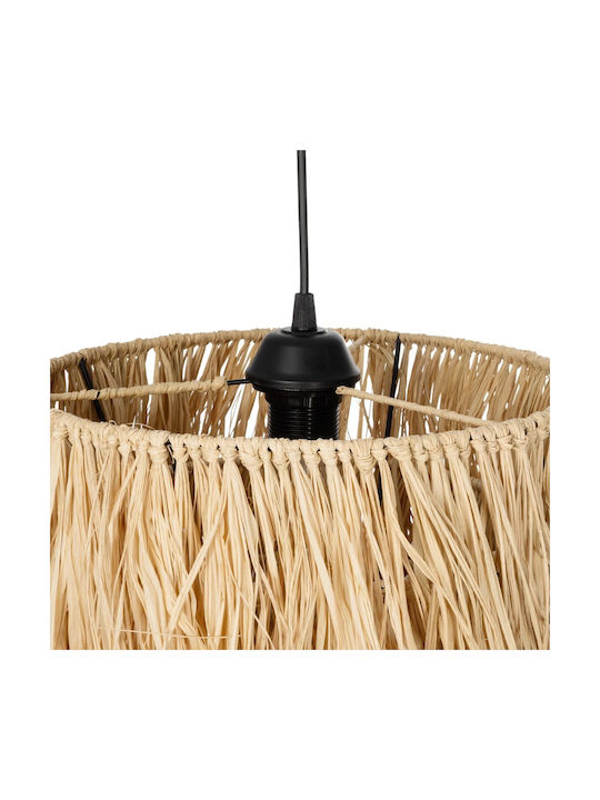 GloboStar Weg Hängelampe Beige Boho mit Fassung E27 30x30x90cm.