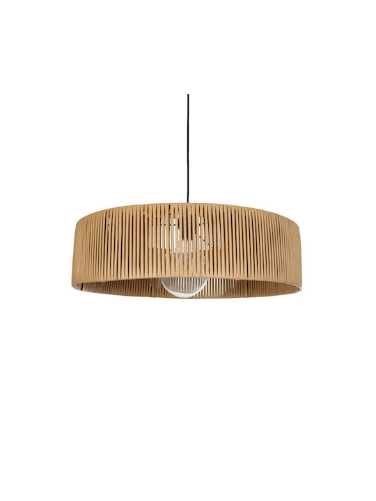 GloboStar Rattan Lustră Bej Boem cu Dulie E27 55x55x90cm.