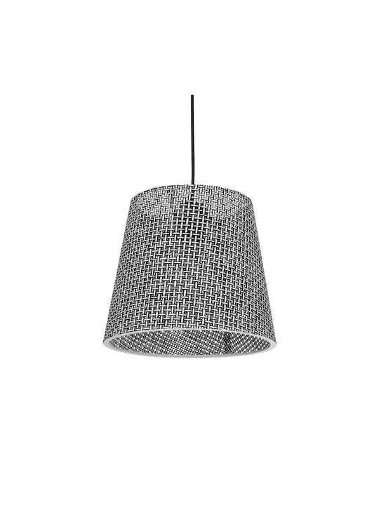 GloboStar Coney Pendant Light Gray with Socket E27 26x26x93cm