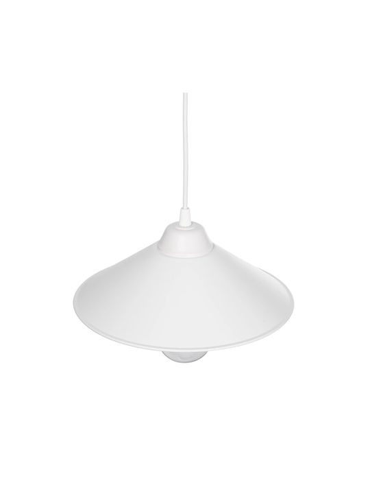 GloboStar Fonte Pendant Light White Bell with Socket E27 25x25x90cm