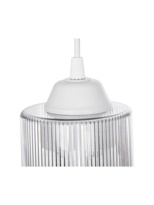 GloboStar Torus Pendant Light White Bell with Socket E27 10x10x77cm