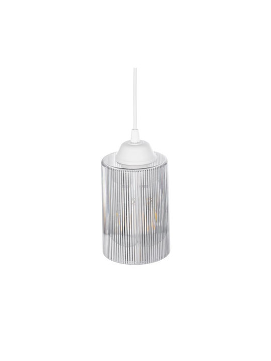 GloboStar Torus Pendant Light White Bell with Socket E27 10x10x77cm