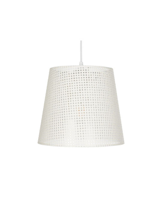 GloboStar Coney Pendant Light Beige with Socket E27 26x26x93cm