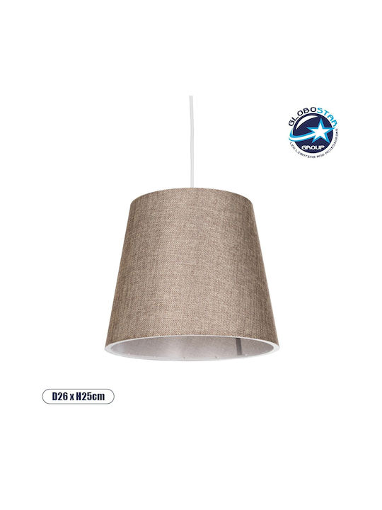GloboStar Coney Pendant Light Brown with Socket E27 26x26x93cm